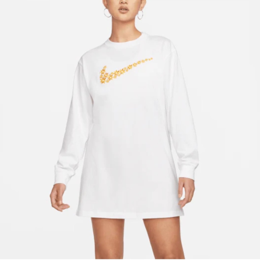 Nike Women’s Sportwear Long Sleeve Dress 100% Cotton